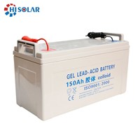 Batterie rechargeable 12V 150Ah scellée au plomb-acide GEL pour système ups