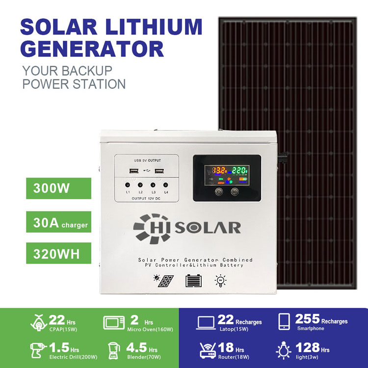 Générateur solaire portable au lithium 3000W 6000W 1000W